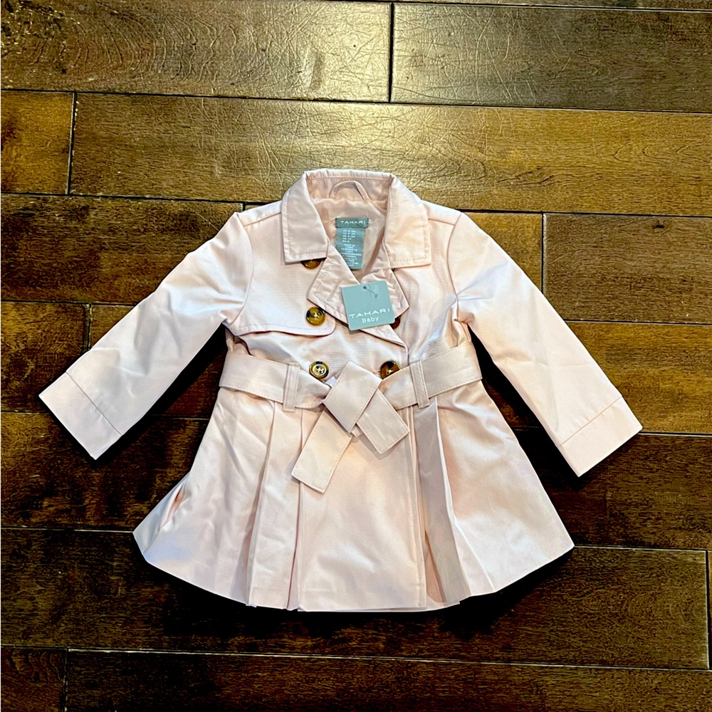 NWT Pale Pink baby Trench coat